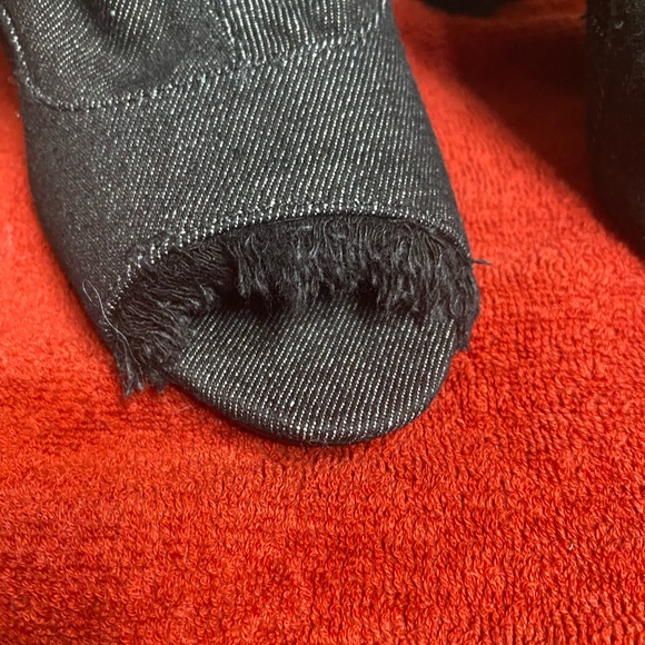 Black Denim   Distressed Booties boots - Picture 6 of 11